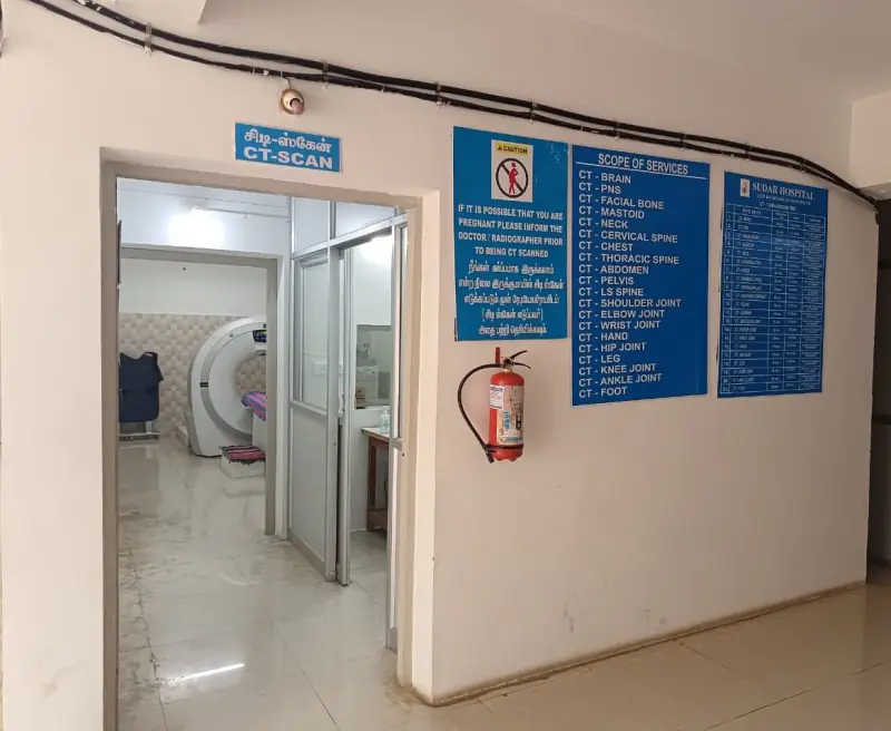 CT scan imaging facility at Sudar Hospital