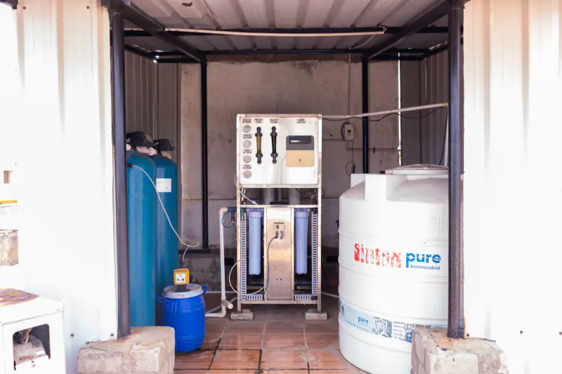 Drinking water reverse-osmosis plant at Sudar Hospital