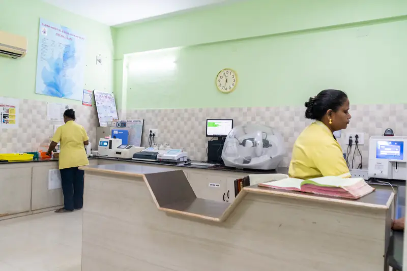 Diagnostic laboratory at Sudar Hospital