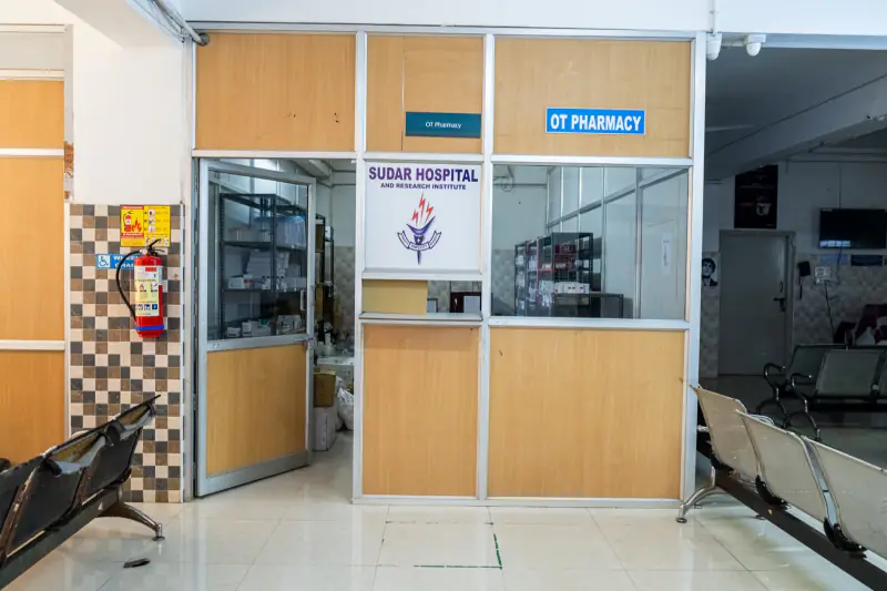 Operation theatre pharmacy at Sudar Hospital
