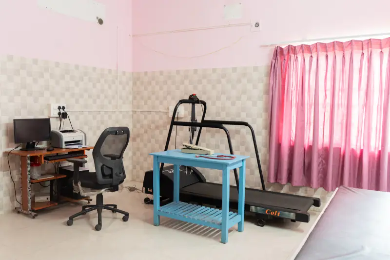 Treadmill TMT cardiac stress test machine at Sudar Hospital