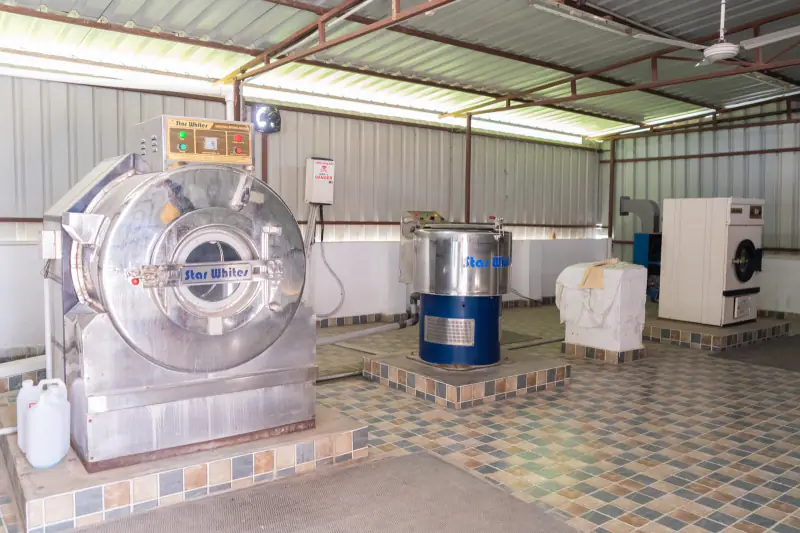 Clean washing area at Sudar Hospital